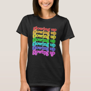 Camiseta Trending Social Media Aumenta Lgbtq Rainbow Glowin