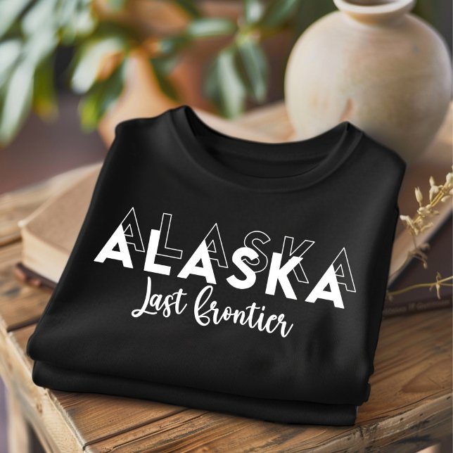 Camiseta Trendy Alaska Last Frontier State T-Shirt (Criador carregado)