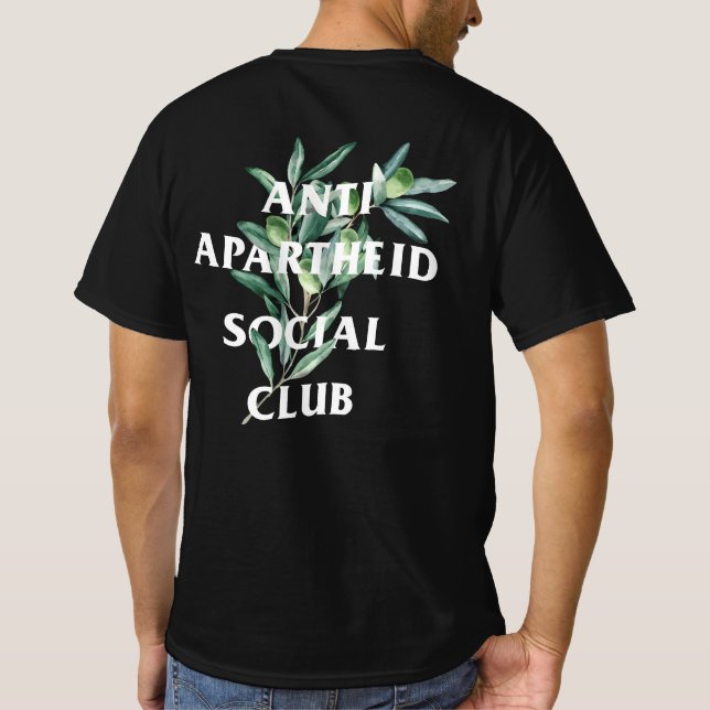 Camiseta Trendy Anti Apartheid Social Club Olive Vine (Verso)