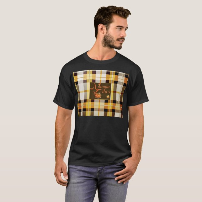 Camiseta Trendy Autumn Vibes Divertido (Frente Completa)