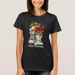 Camiseta Trendy Be A Kind Sole Quebra-cabeça Awarenes Autis
