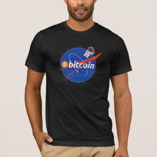 Camiseta Trendy Bitmoney Astronaut Space Crypto