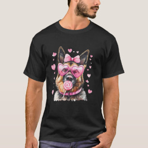Camiseta Trendy Bonito German shepherd Mãe Arco Cachorro Ao