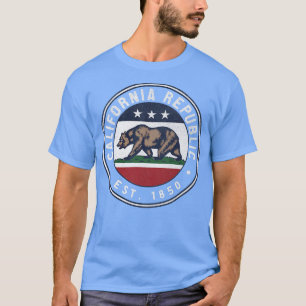 Camiseta Trendy California Bear Flag Circle Crest