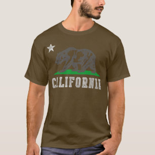 Camiseta Trendy California Flag Bear Premium