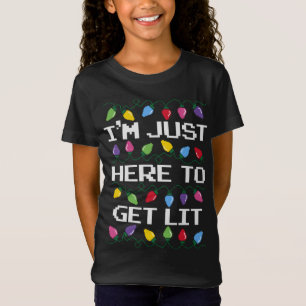 Camiseta Trendy Christmas Estou aqui para me livrar da Chri