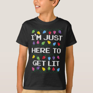 Camiseta Trendy Christmas Estou aqui para me livrar da Chri