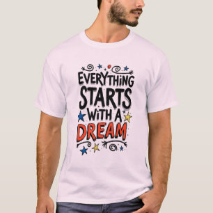Camiseta Trendy Dreamer Tipografia