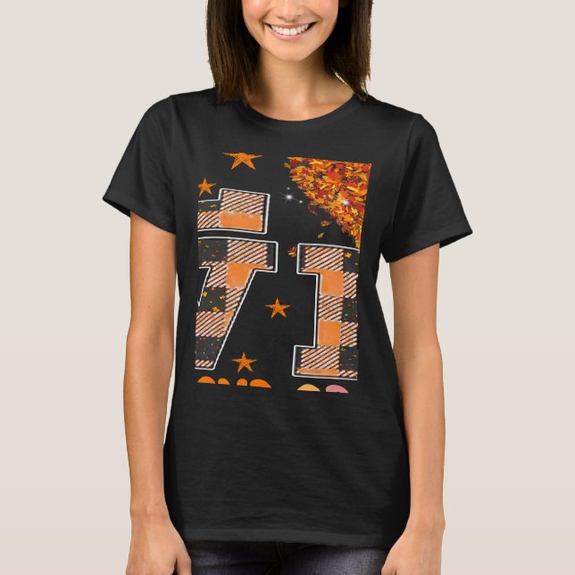 Camiseta Trendy Fall Sunflower Professora Paraeducadora Amo (Frente)