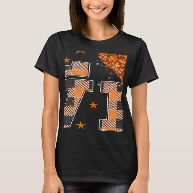 Camiseta Trendy Fall Sunflower Professora Paraeducadora Amo (Frente)