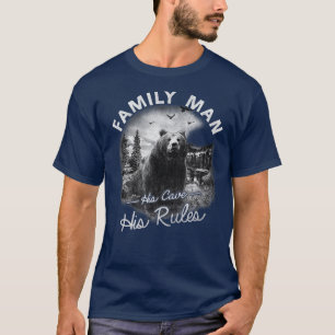 Camiseta Trendy Family Man Bebe Sua Caverna As Regras