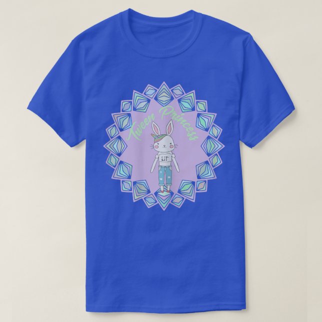 Camiseta Trendy Fashion Pastel T Bunny Adolescente Princesa (Frente do Design)