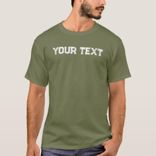 Camiseta Trendy Fatigue Green Mens Modelo personalizada mod
