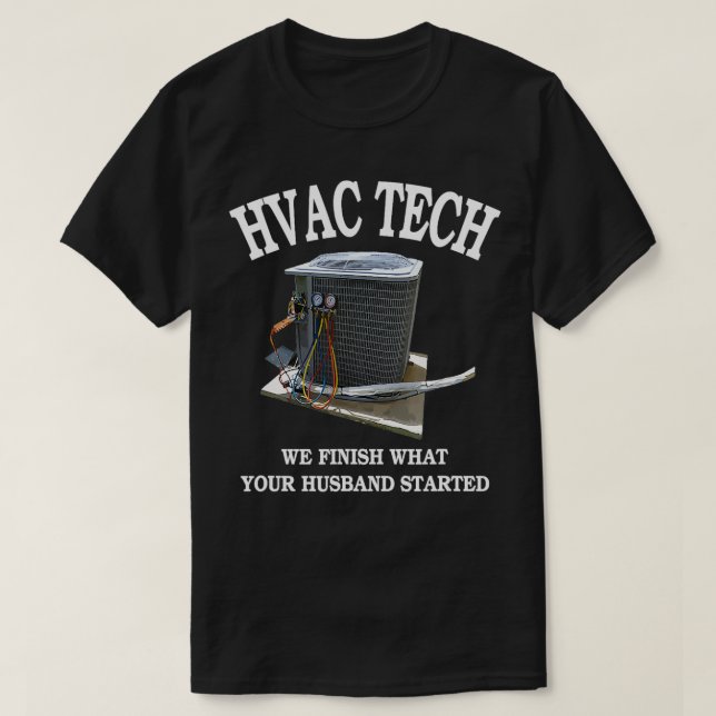 Camiseta Trendy Funny HVAC (Frente do Design)