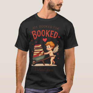 Camiseta Trendy Funny Vintage Retro Cute Cupid Book lover B