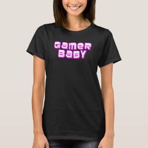 Camiseta Trendy Gamer Baby Lettering Giry Retro Gaming Tex