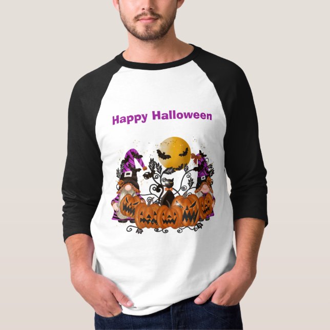 Camiseta Trendy Happy Halloween Gnommen Men (Frente)