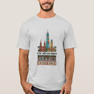 Camiseta Trendy Ho Chi Minh City Saigon Explorer Vietnam Ur