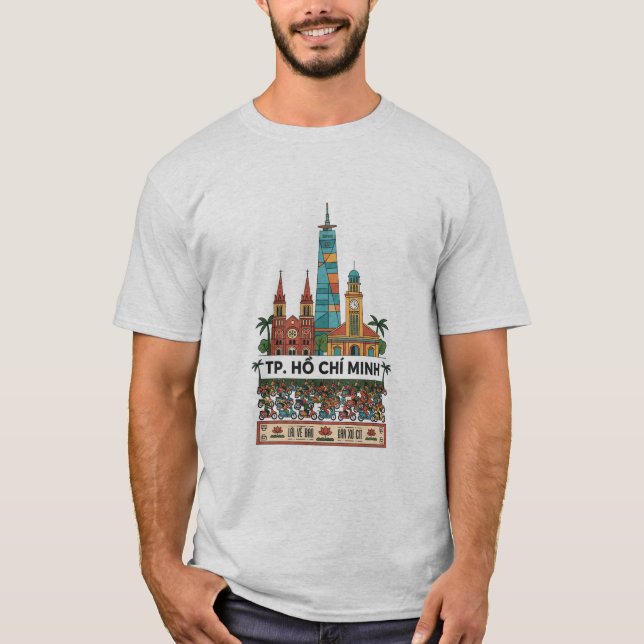 Camiseta Trendy Ho Chi Minh City Saigon Explorer Vietnam Ur (Frente)