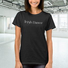 Camiseta Trendy Irish Dance Typografia de Branco