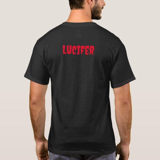 Camiseta Trendy Lucifer Design T-shirt (Verso)