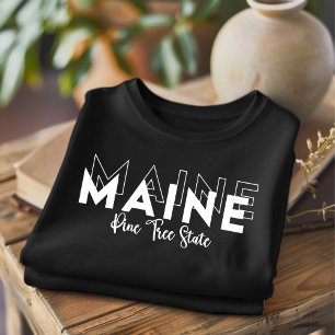Camiseta Trendy Maine Pine Tree State
