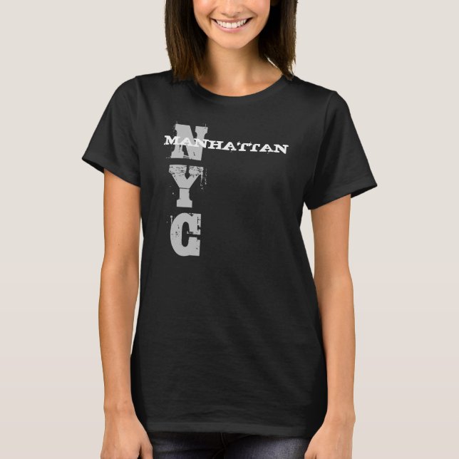 Camiseta Trendy Manhattan Nyc Nova Iorque Modelo (Frente)