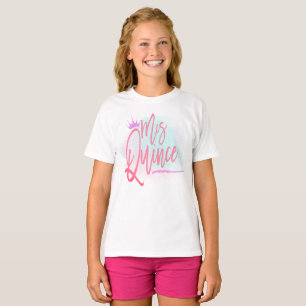 Camiseta Trendy Mis Quince Blush Script Quinceañera