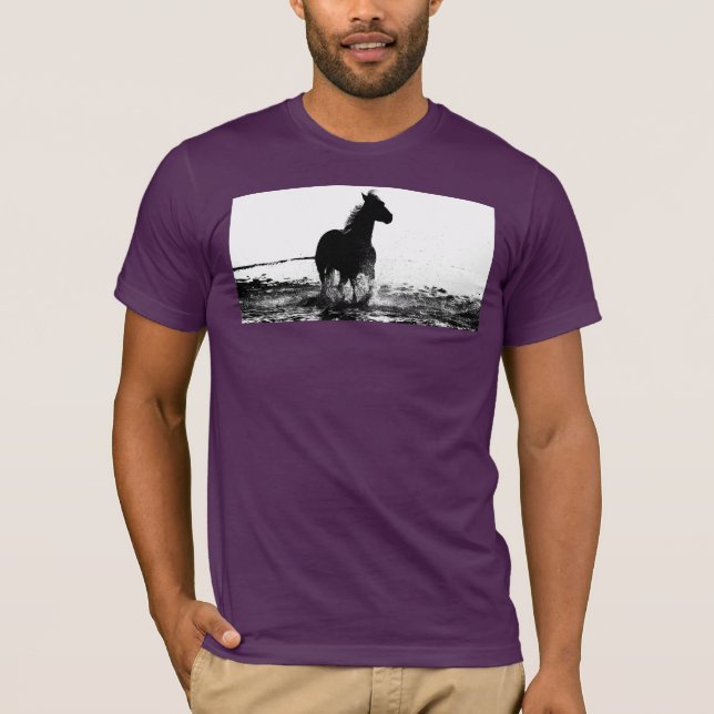 Camiseta Trendy Modelo Running Horse Elegant Modern Pop (Frente)