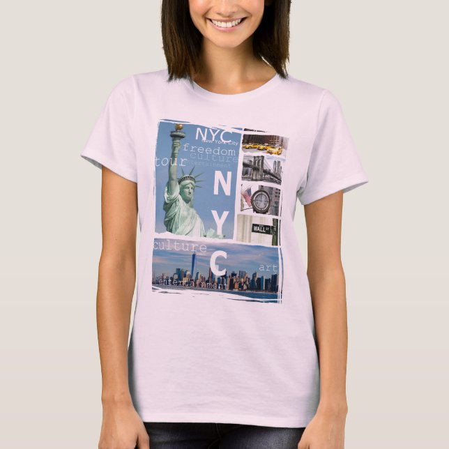 Camiseta Trendy Nova Iorque Manhattan Nyc Liberty Statue (Frente)