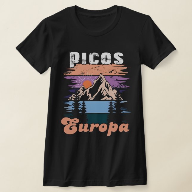 Camiseta Trendy Picos de Europa National Park Retro (Postura )