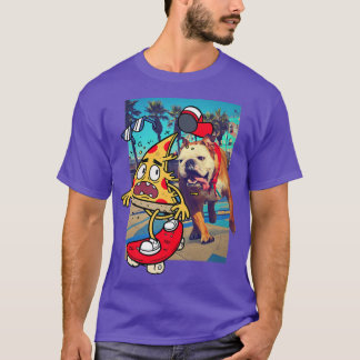 Camiseta Trendy Pizza Em Um Cachorro De skate Chase 3346567