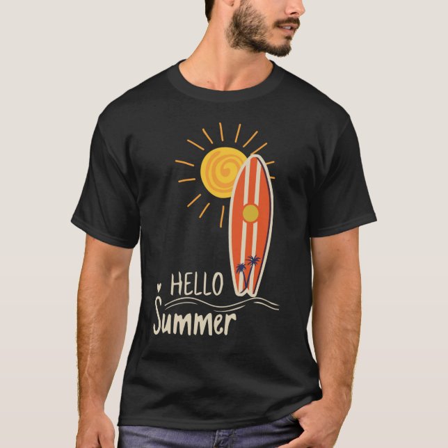 Camiseta Trendy Retro Vibes de Verão (Frente)