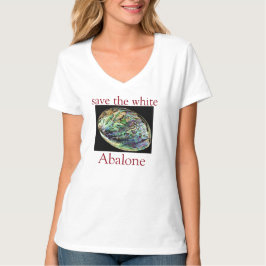 Camiseta Trendy Save The White Abalone Cote White White Whi