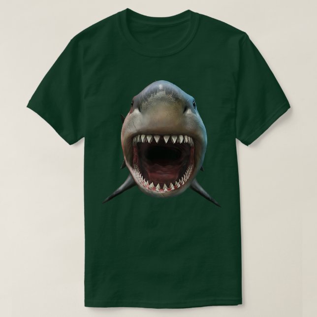Camiseta Trendy Shark Bite Grande Face (Frente do Design)