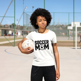 Camiseta Trendy Soccer mãe personalizada T-Shirt