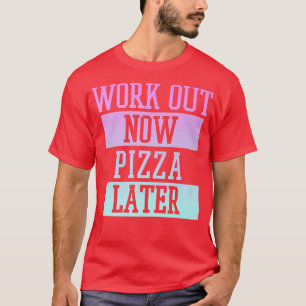 Camiseta Trendy Trabalha Agora Pizza Depois Painéis De Malh