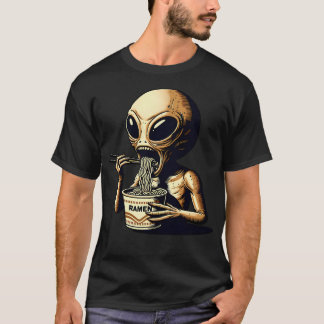 Camiseta Trendy Ufo Shirt Retro Alienígena Amigos Gráfico T