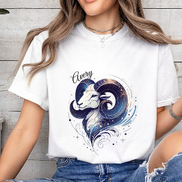 Camiseta Trendy Watercolor Fria Zodiac Personalizado