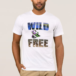 Camiseta Trendy Wild & Free impressão - Nature Summer Beach