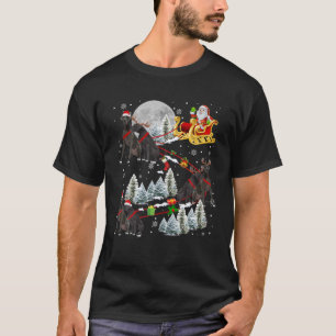 Camiseta Trenó de Natal do Grande Dinamarquês do Papai Noel