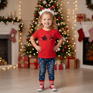 Camiseta Trenó do Papai Noel Natal