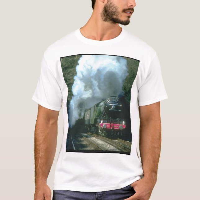 Camiseta Trens travados Scotsman do between_Steam do vôo (Frente)
