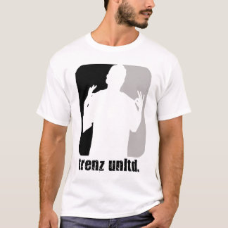 Camiseta Trenz Unltd. - Logotipo preto & cinzento T branco