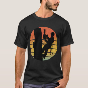 Camiseta Trepadeira Arborista Subindo Vintage Retro