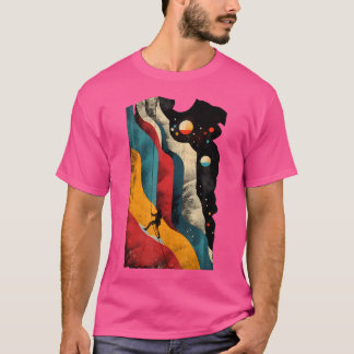 Camiseta Trepadeira Artística, Homens E Mulheres Escalam