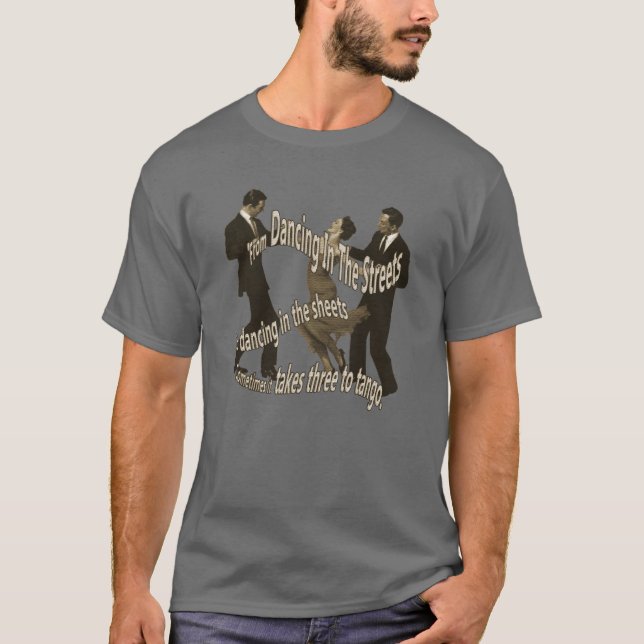 Camiseta Três a Tango Dancing Retro Thromics (Frente)