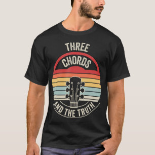Camiseta Três Acordes E A Verdade Música Para Guitarra