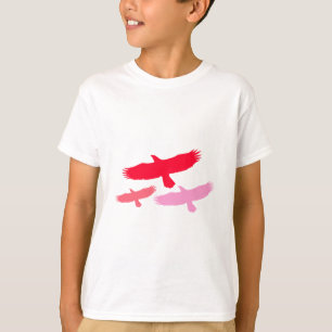 Camiseta Três Águias Voando (Vermelho)