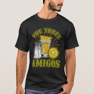 Camiseta Três Amigos Engraçado Coquetel Bartening Álcool Pu